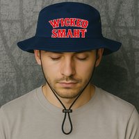 Wicked Smaht Smart Boston Massachusetts Bucket Hat