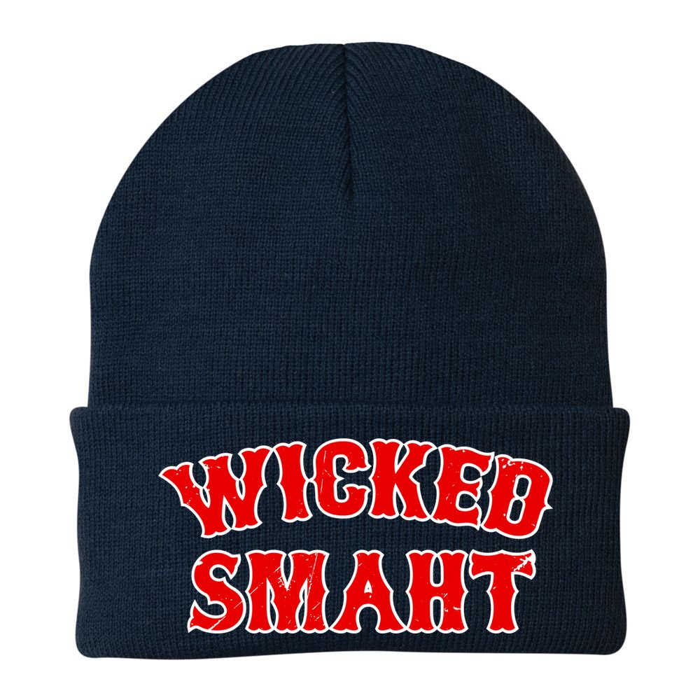 Wicked Smaht Smart Boston Massachusetts Beanie