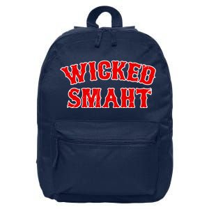 Wicked Smaht Smart Boston Massachusetts 16 in Basic Backpack