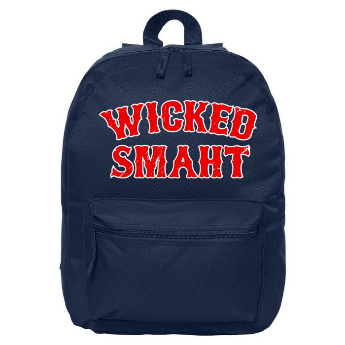 Wicked Smaht Smart Boston Massachusetts 16 in Basic Backpack