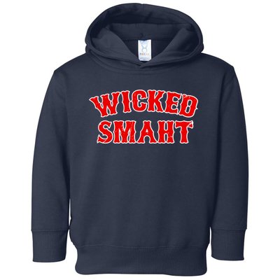 Wicked Smaht Smart Boston Massachusetts Toddler Hoodie