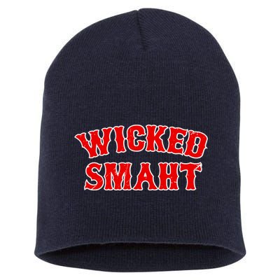 Wicked Smaht Smart Boston Massachusetts Short Acrylic Beanie
