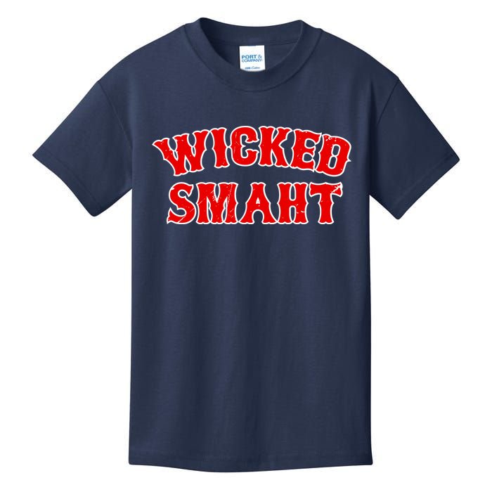 Wicked Smaht Smart Boston Massachusetts Kids T-Shirt