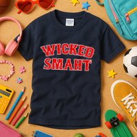 Wicked Smaht Smart Boston Massachusetts Kids T-Shirt