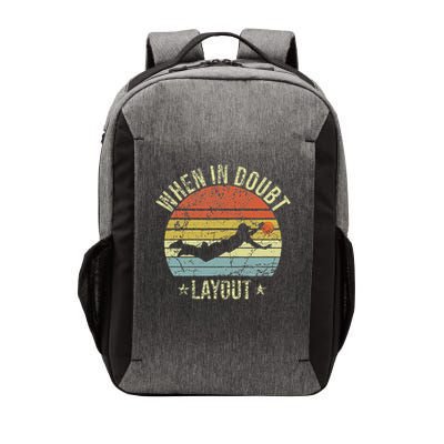 When In Doubt Layout Funny Ultimate Frisbee Vector Backpack
