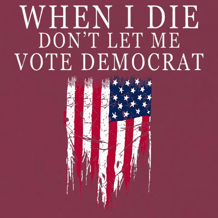 When I Die DonT Let Me Vote Democrat 16oz Travel Tumbler