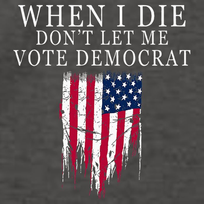 When I Die DonT Let Me Vote Democrat Vector Backpack