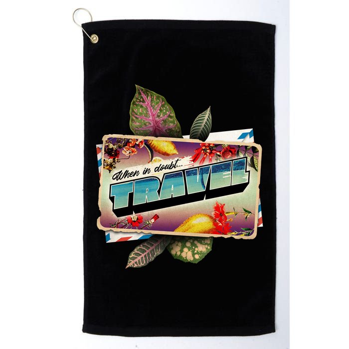 When In Doubt Travel Golf Towel