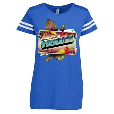 When In Doubt Travel Enza Ladies Jersey Football T-Shirt