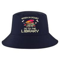 When In Doubt Go To The Library Book Lovers Cool Comfort Performance Bucket Hat