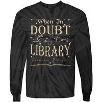 When In Doubt Go To The Library Teacher Hermione Wizard Tie-Dye Long Sleeve Shirt