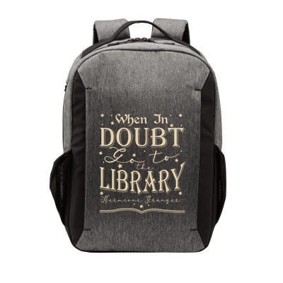 When In Doubt Go To The Library Teacher Hermione Wizard Vector Backpack