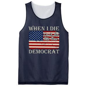 When I Die Dont Let Me Vote Democrat Graphic Plus Size Shirt For Men Women Famil Mesh Reversible Basketball Jersey Tank