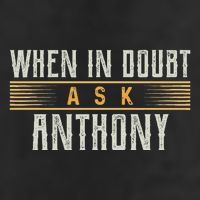 When In Doubt Ask Anthony Name Anthonys 7 Panel Mesh Trucker Snapback Hat