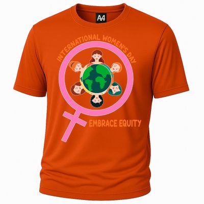 Wo International Day: Embrace Equity Cute Gift Cooling Performance Crew T-Shirt