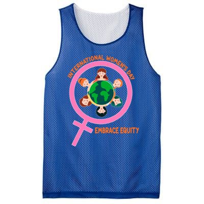 Wo International Day: Embrace Equity Cute Gift Mesh Reversible Basketball Jersey Tank