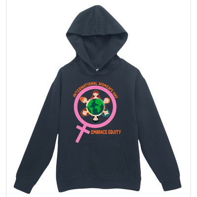 Wo International Day: Embrace Equity Cute Gift Urban Pullover Hoodie