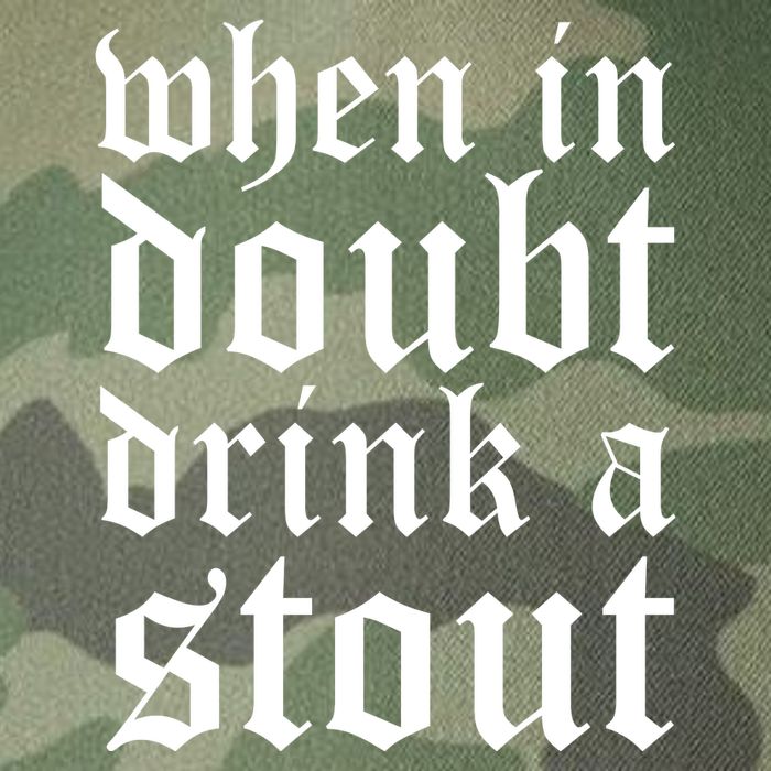 When In Doubt Drink A Stout Oktoberfest Funny Legacy Tie Dye Trucker Hat