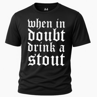 When In Doubt Drink A Stout Oktoberfest Funny Performance Shirt