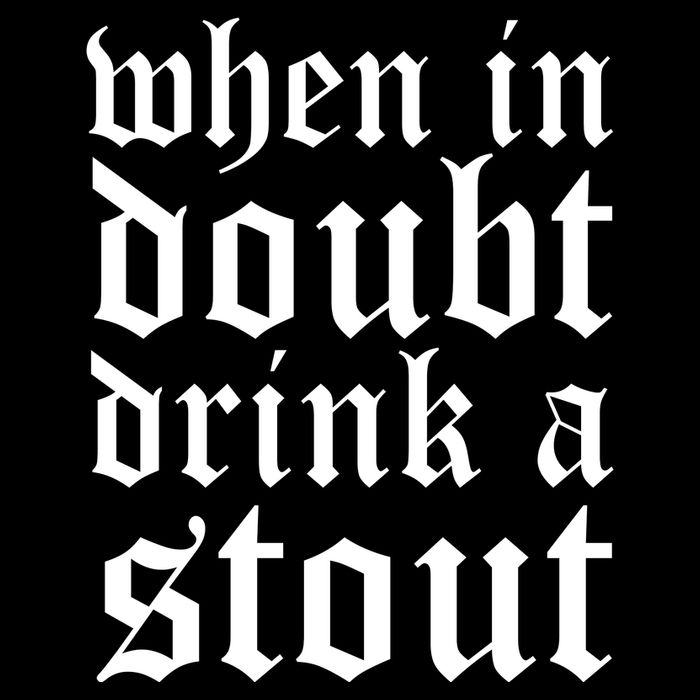 When In Doubt Drink A Stout Oktoberfest Funny Impact Tech Backpack