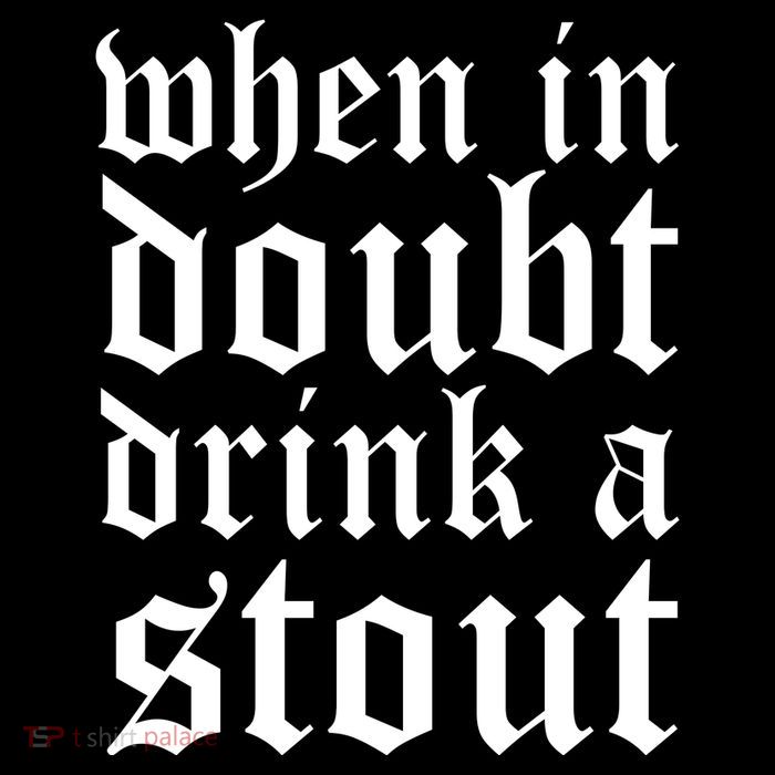 When In Doubt Drink A Stout Oktoberfest Funny Sustainable Beanie