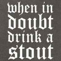 When In Doubt Drink A Stout Oktoberfest Funny Cotton Canvas Backpack