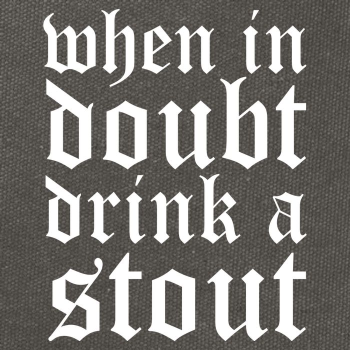 When In Doubt Drink A Stout Oktoberfest Funny Cotton Canvas Backpack