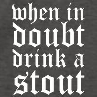 When In Doubt Drink A Stout Oktoberfest Funny Vector Backpack