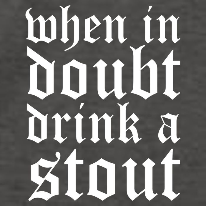 When In Doubt Drink A Stout Oktoberfest Funny Vector Backpack
