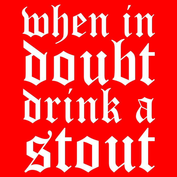 When In Doubt Drink A Stout Oktoberfest Funny T-Shirt