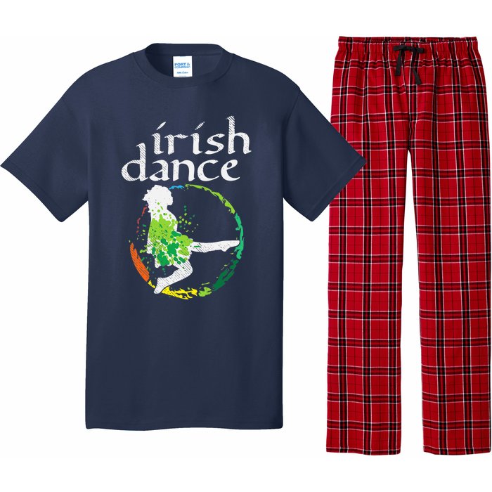 Wo Irish Dance Girl Colors St Patricks Day Ceili Dancer Girl Pajama Set