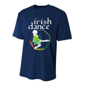 Wo Irish Dance Girl Colors St Patricks Day Ceili Dancer Girl Performance Sprint T-Shirt