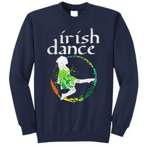 Wo Irish Dance Girl Colors St Patricks Day Ceili Dancer Girl Tall Sweatshirt