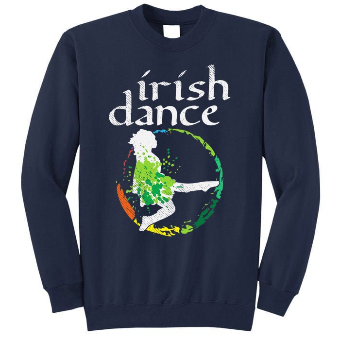 Wo Irish Dance Girl Colors St Patricks Day Ceili Dancer Girl Tall Sweatshirt