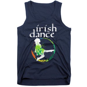 Wo Irish Dance Girl Colors St Patricks Day Ceili Dancer Girl Tank Top