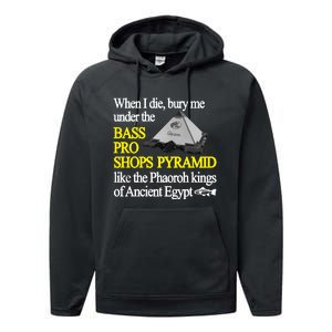 When I Die Bury Me Under The Bass Bro Shops Pyramid Like The Phaoroh Kings Of An Performance Fleece Hoodie