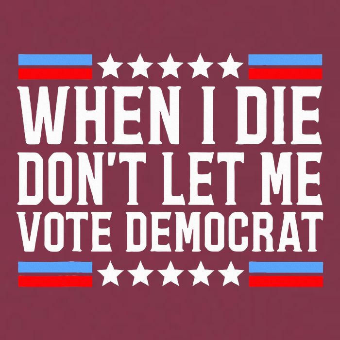 When I Die DonT Let Me Vote Democrat 16oz Travel Tumbler