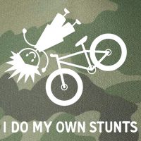 Wo I Do My Own Stunts Bicycle Legacy Tie Dye Trucker Hat