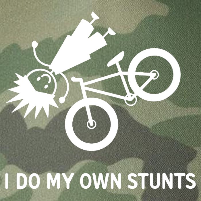Wo I Do My Own Stunts Bicycle Legacy Tie Dye Trucker Hat