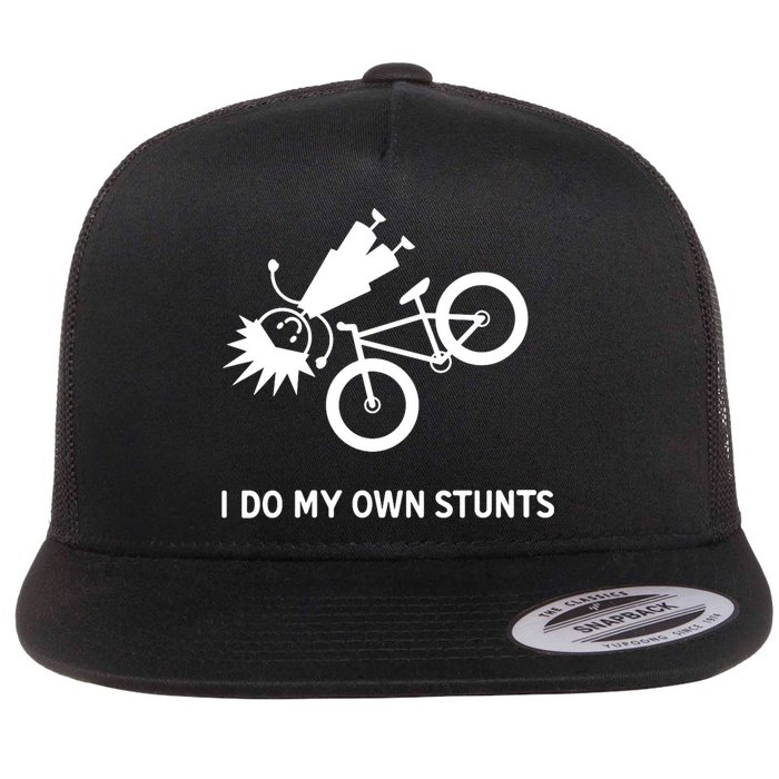 Wo I Do My Own Stunts Bicycle Flatbill Hat