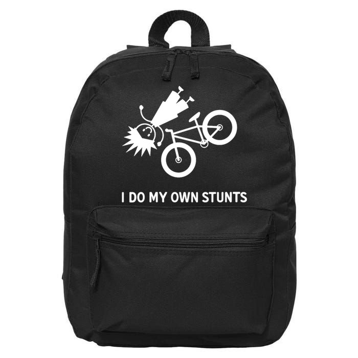 Wo I Do My Own Stunts Bicycle 16 in Basic Backpack