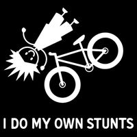 Wo I Do My Own Stunts Bicycle 16 in Basic Backpack