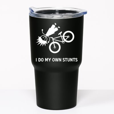 Wo I Do My Own Stunts Bicycle Tumbler