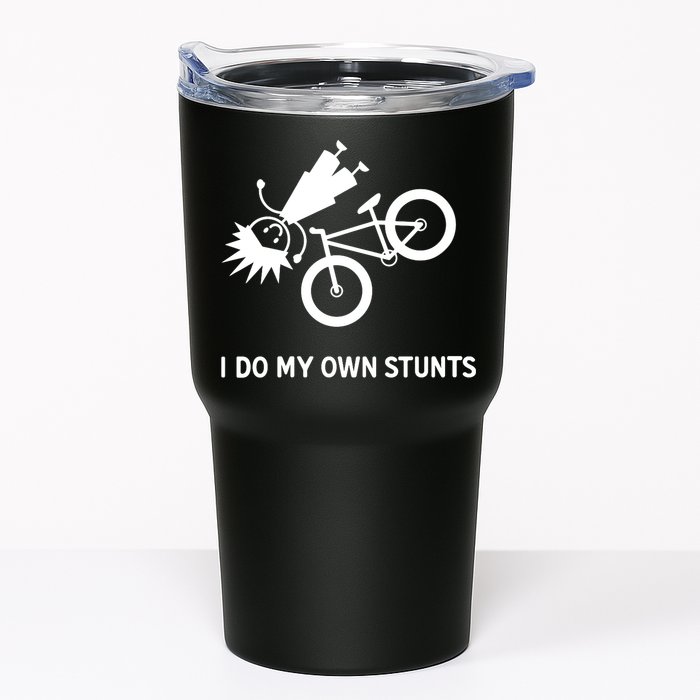 Wo I Do My Own Stunts Bicycle Tumbler