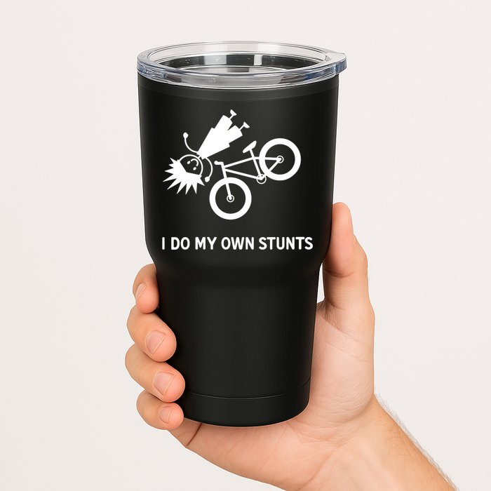 Wo I Do My Own Stunts Bicycle Tumbler