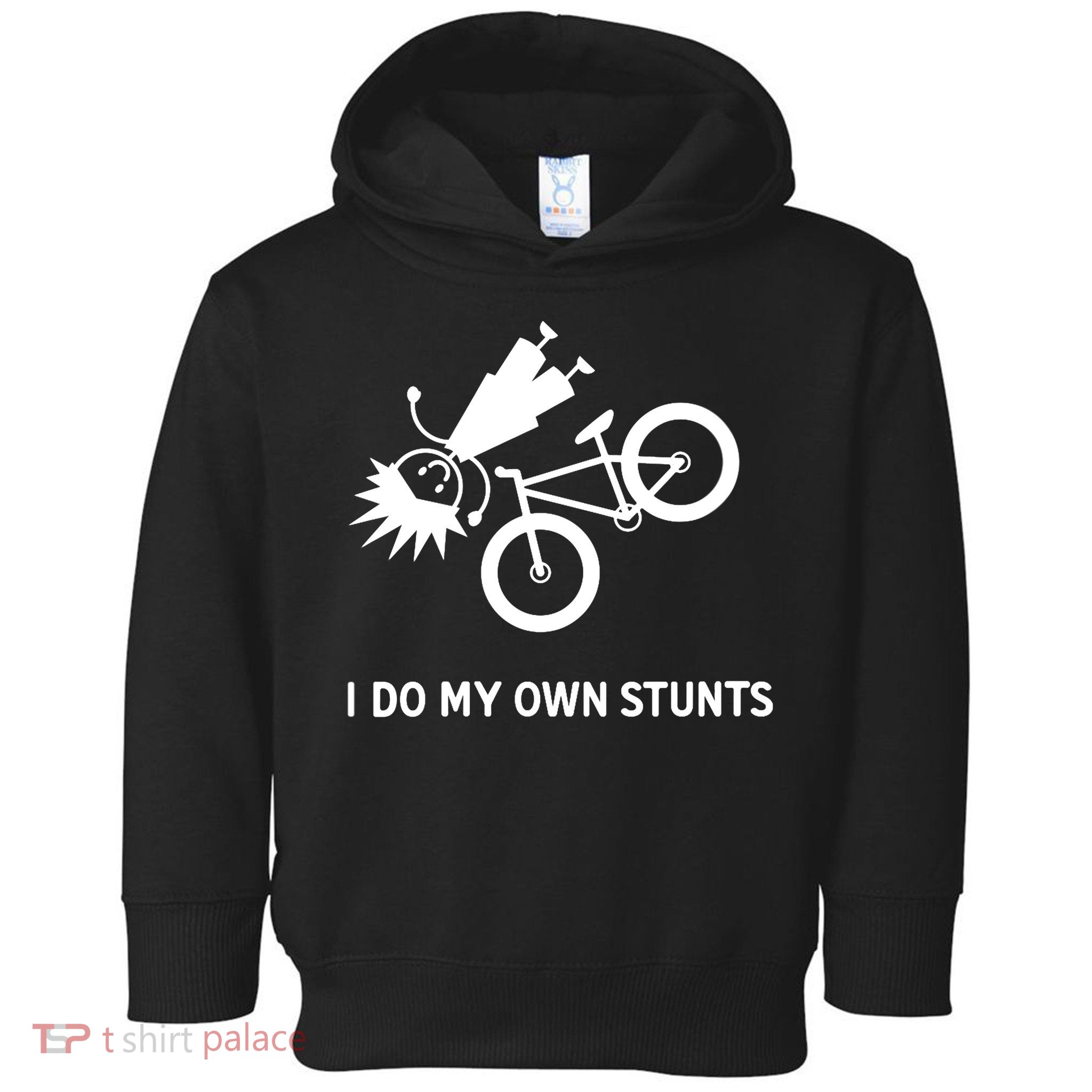 Wo I Do My Own Stunts Bicycle Toddler Hoodie