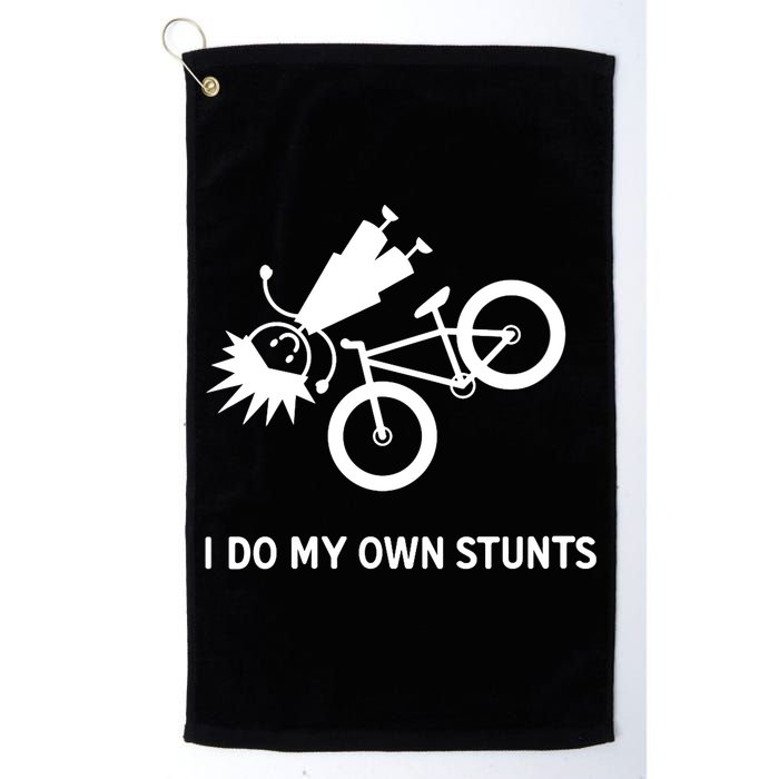 Wo I Do My Own Stunts Bicycle Golf Towel