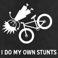 Wo I Do My Own Stunts Bicycle Golf Towel