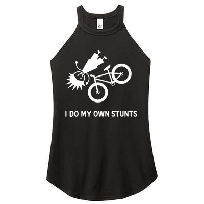 Wo I Do My Own Stunts Bicycle Women's Perfect Tri Rocker Tank