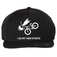 Wo I Do My Own Stunts Bicycle Wool Snapback Cap